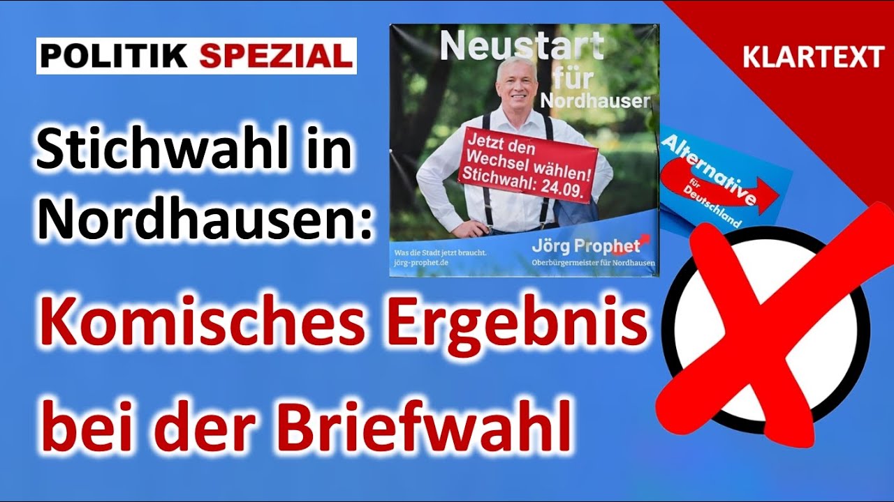 Komische Briefwahl: AfD-Kandidat verliert deutlich | OB-Wahl in Nordhausen