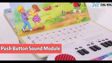 Custom Mold Recordable Push Button Sound Module Durable for Children Board Books
