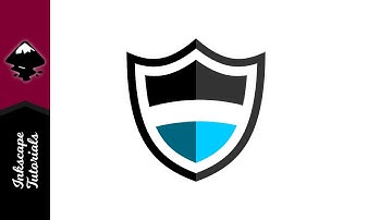 Inkscape Tutorial Create a Black & Blue Security Shield  Logo