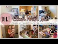 DITL CLEAN WITH ME! GRWM - CLEANING - GROCERY HAUL - NEW BED FOR TENNYSON | CLEANING MOTIVATIONAL