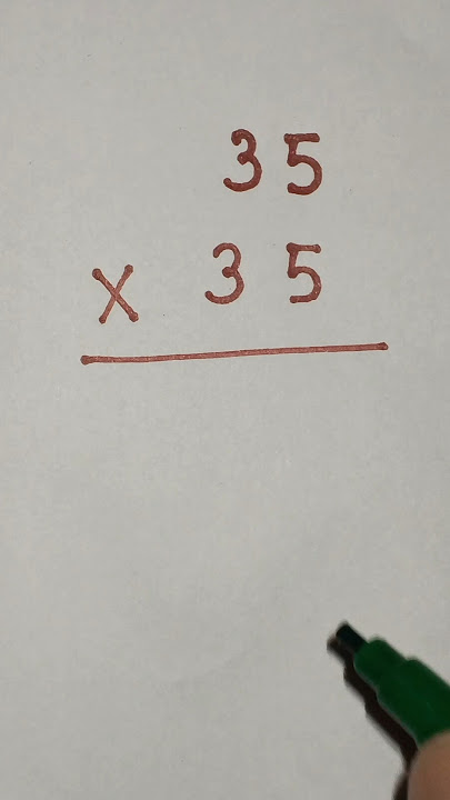 35 × 35 Multiplication tricks 🔥 #mathematics #viral #viralshort  #maths #trending