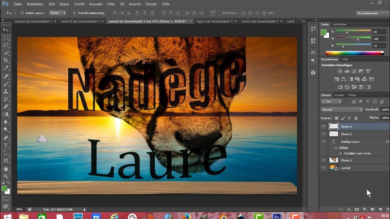 Photoshop Cs6 Tutorial Deutsch Bild In Bild Einfugen Youtube