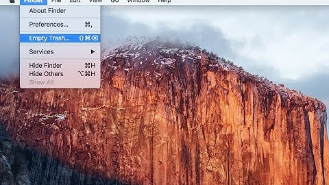 El Capitan Secure Empty Trash glitch