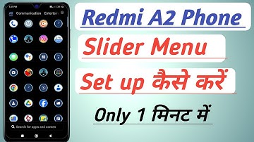 How to Set Slide Menu In Redmi A2 Phone | Apps Drawer Mood Enable Kaise Kare |