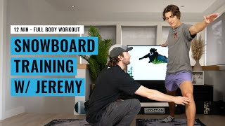 Workout Like A PRO Snowboarder | 12min Home Workout (No Equipment Needed)
