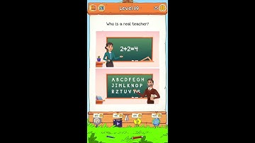 Braindom 2 Level 89 Who is a real teacher Answers and Solutions