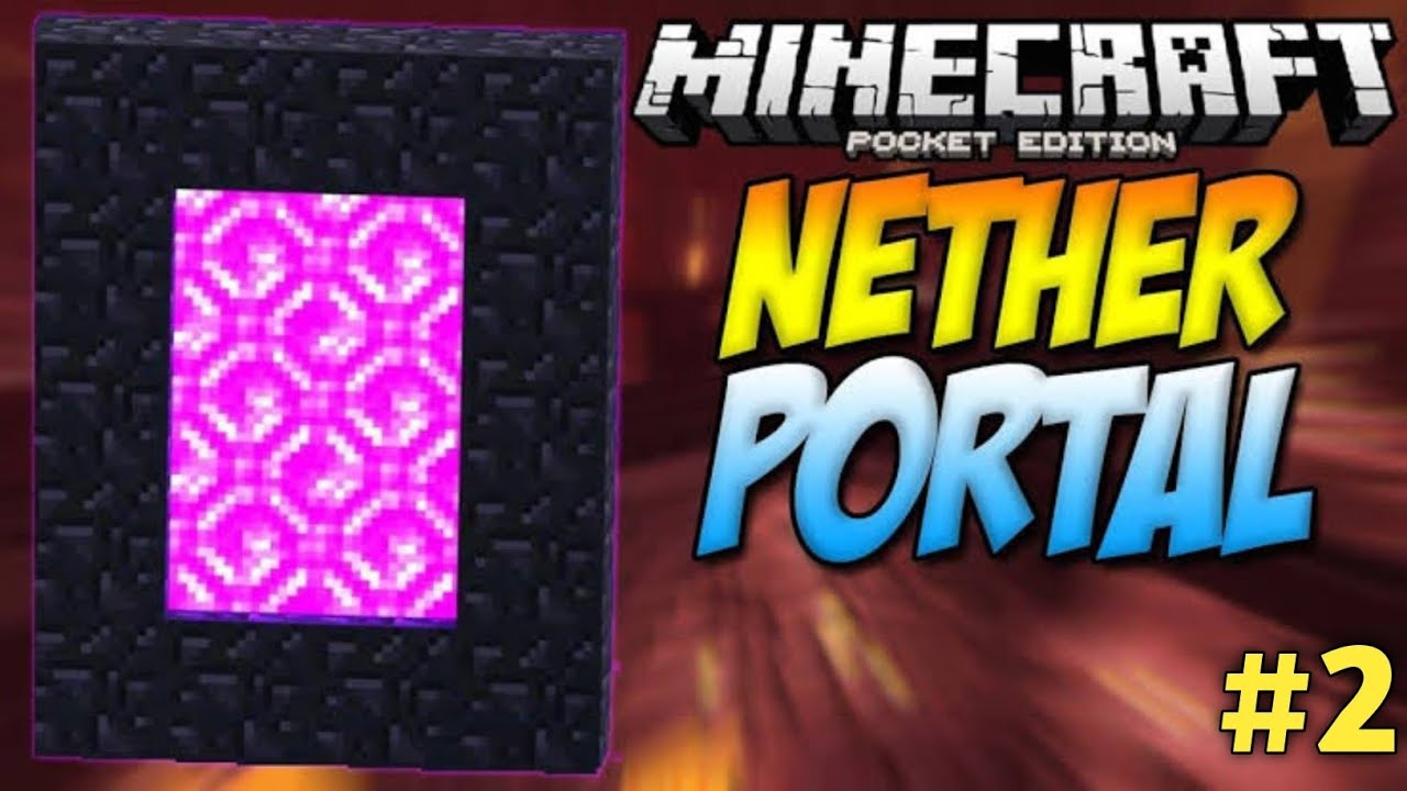 FIRST TIME IN THE NETHER !! MINECRAFT PE GAMEPLAY PART 2 - YouTube