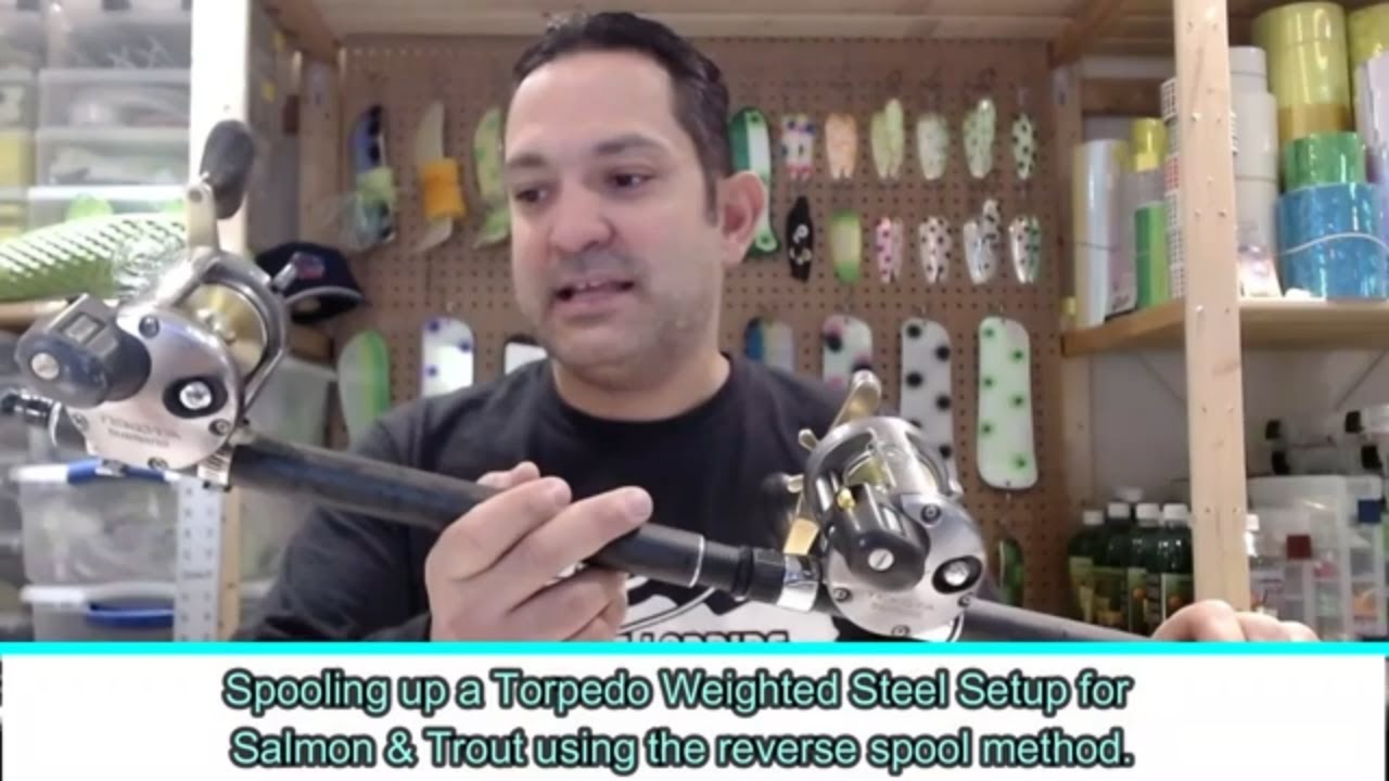 Spooling Torpedo Weighted Steel using the reverse spool method