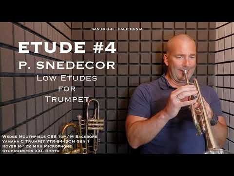 SNEDECOR Etude #4 from Low Etudes for Trumpet by Phil Snedecor