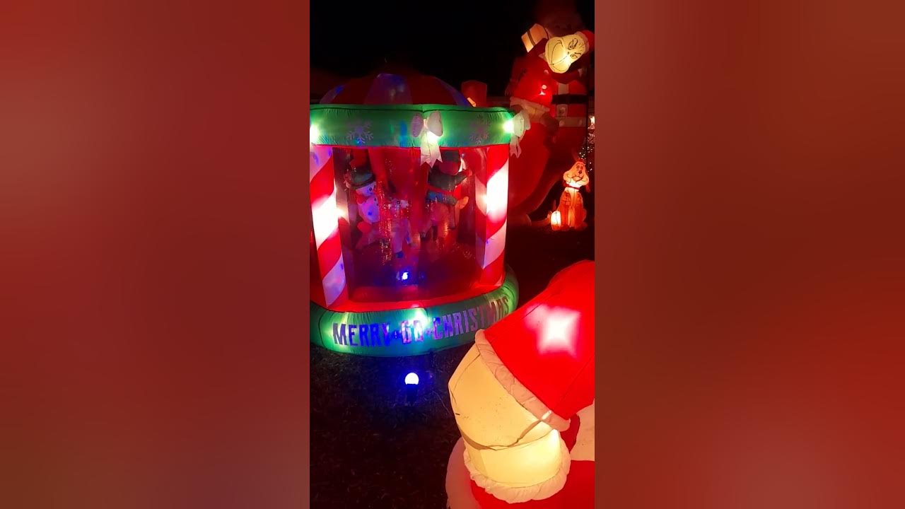 christmas inflatables 2022 (best display ive put together yet) YouTube