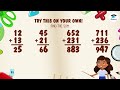 MATH02L07: Adding 2-3 Digit Numbers without Regrouping