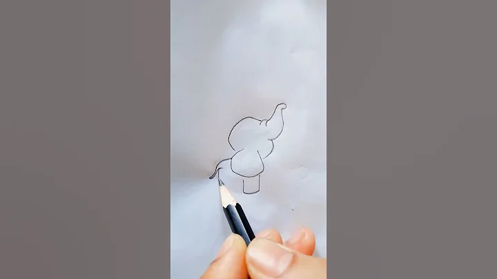 drawing cute little elephant with balloons |||easy pencil drawing tutorial ||#shorts #drawing