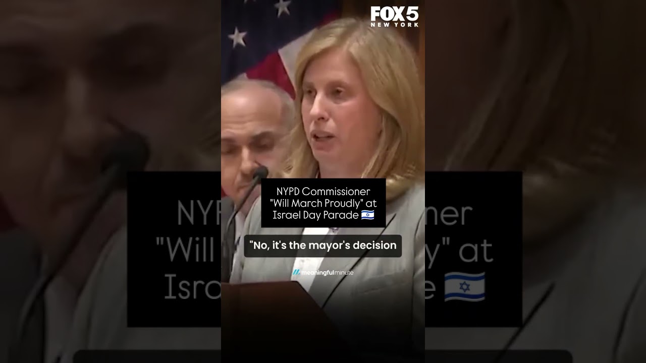 NYPD Commissioner "Will March Proudly" at Israel Day Parade 🇮🇱