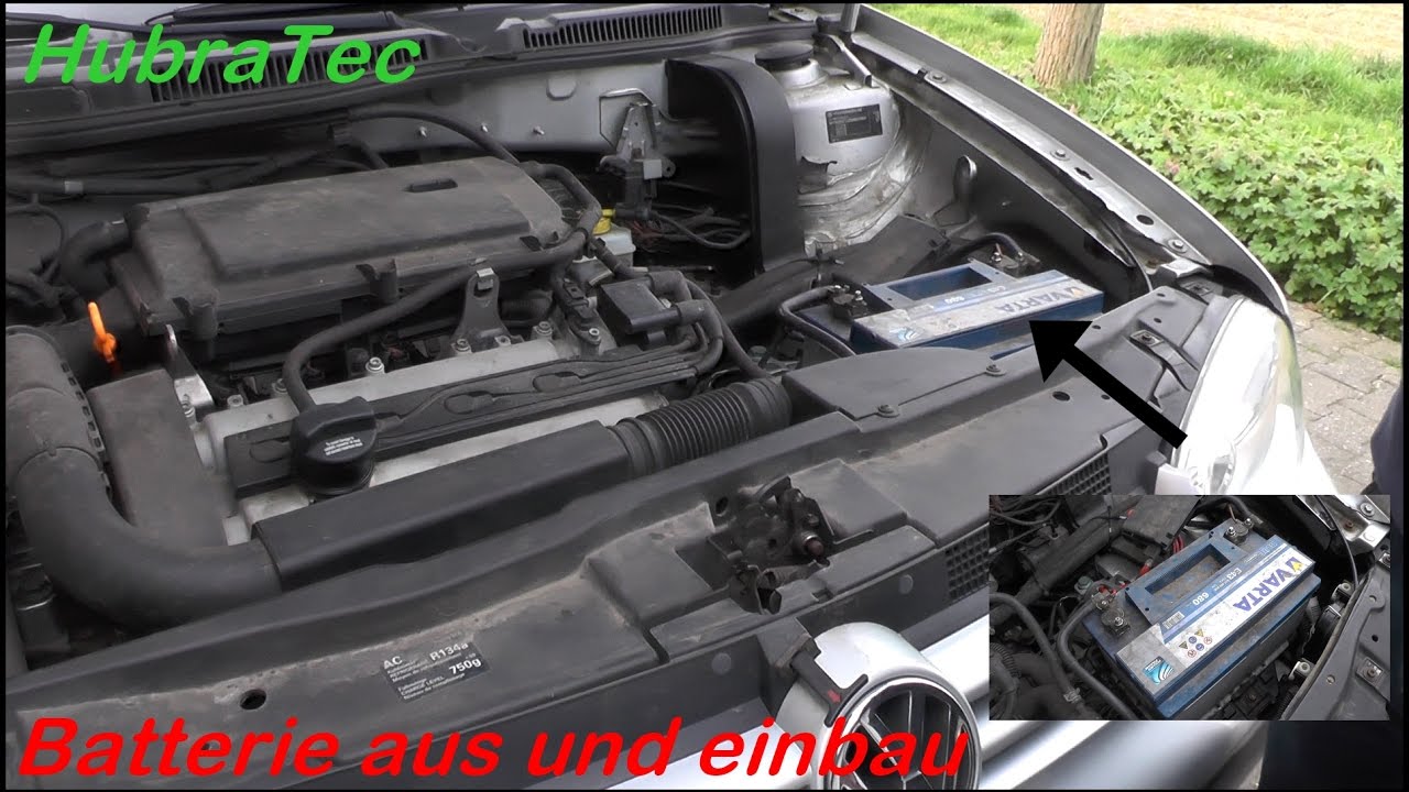 Batterie raus bauen Volkswagen Golf 4 