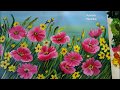 Flower Garden Painting | Acrylic Painting Tutorial