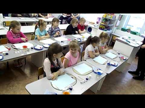 Урок рисования в детском саду видео