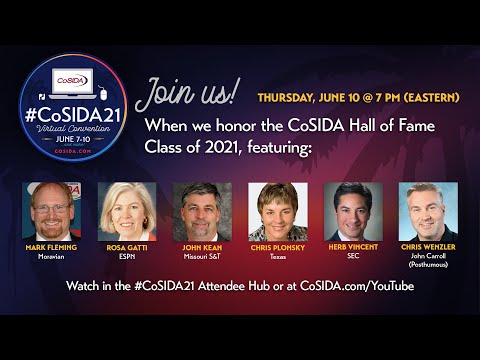 Class of 2021 CoSIDA Hall of Fame Celebration
