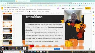 Drafting and Editing Your Personal Narrative!