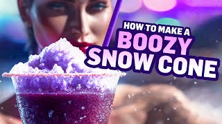 DIY Grape Vodka Snow Cone Tutorial - Perfect for Your Next Summer Party!