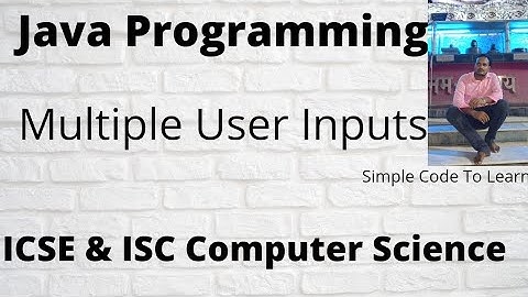Java Program To Take Multiple Input From User On Single Line With Spaces In Between