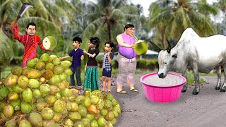 100 Coconuts Drinking Challenge Nariyal Paani Wala Hindi Kahaniya Hindi Moral Stories Hindi Stories