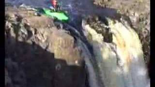 Kayaking over Low Force on River Tees