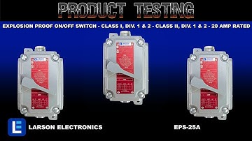 Explosion Proof On/Off Switch - Class I, Div. 1 & 2 - Class II, Div. 1 & 2 - 20 Amp Rated
