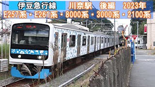 【伊豆急行線】川奈駅 後編　E257系・E261系・8000系・3000系・2100系　2023年