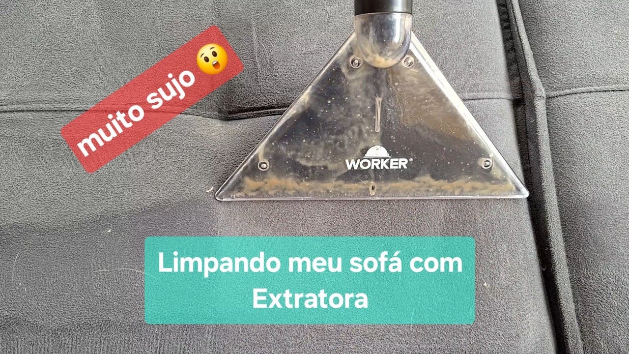 Limpei Meu sofá com a Extratora Worker