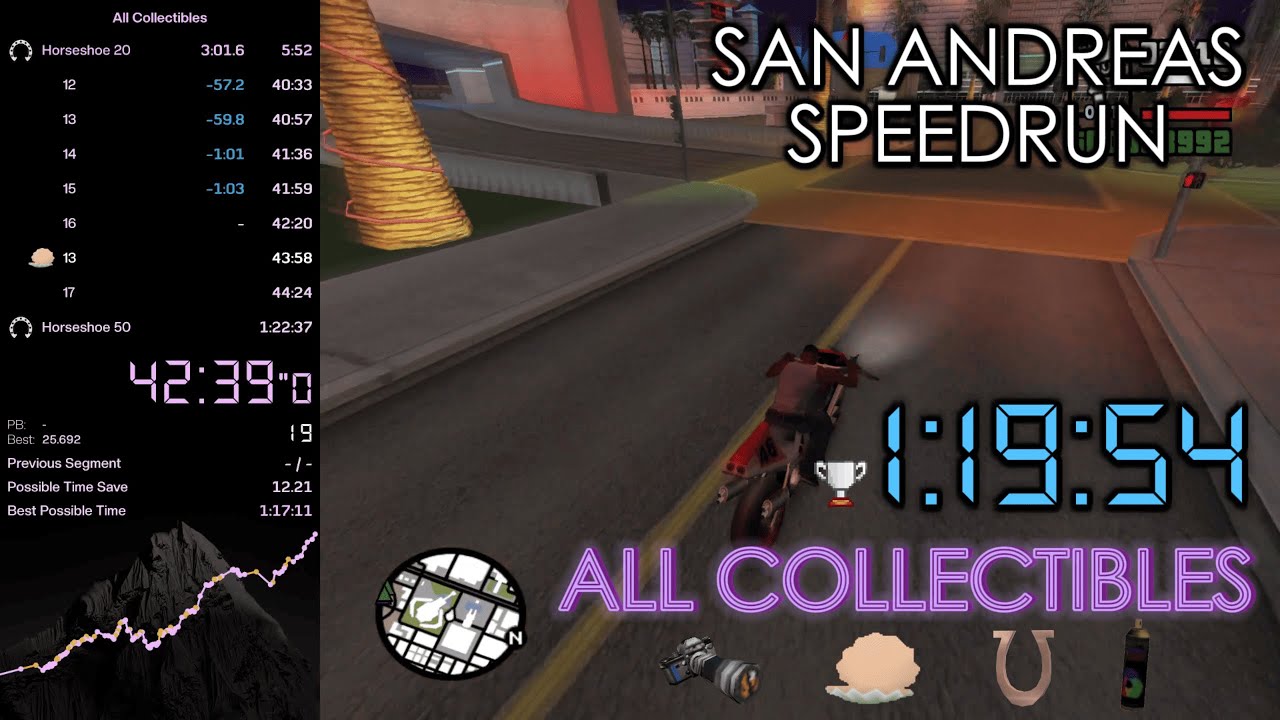 GTA San Andreas Speedrun All In 1 19 54 PB YouTube 