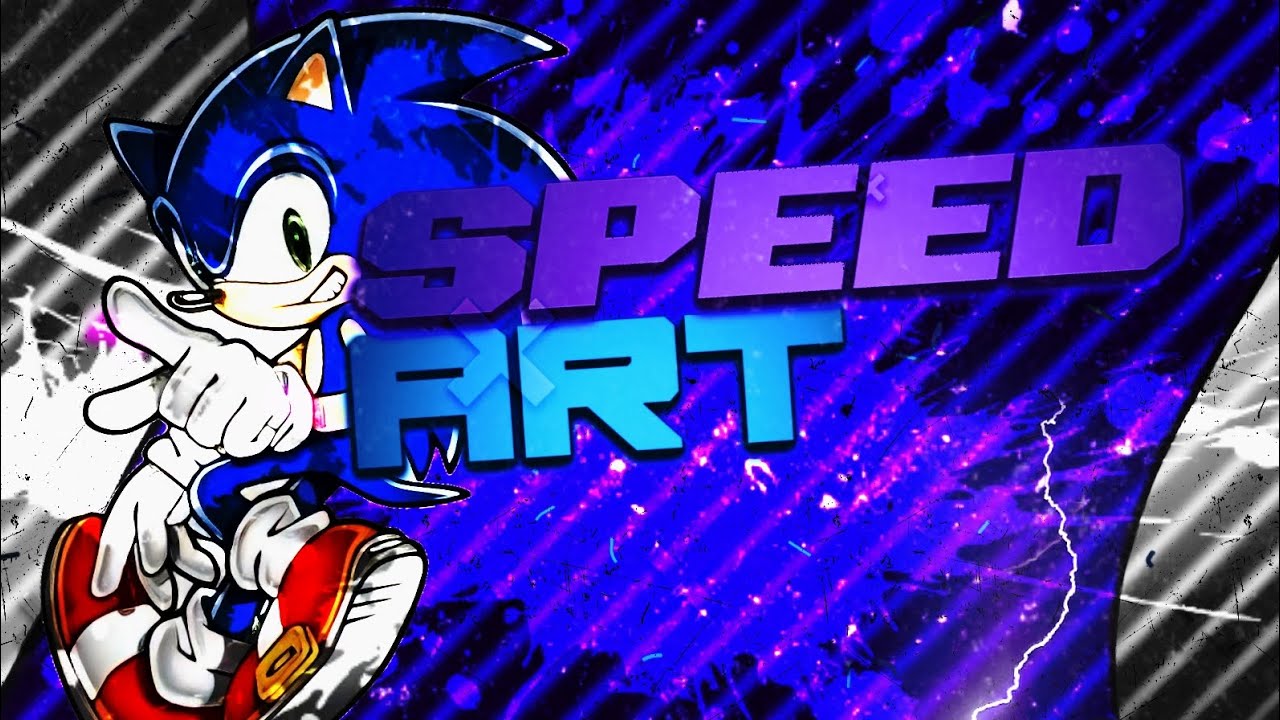 Faço Banner,Icon,Thumb grátis (Personagem) @Sonic-[speed art] -[Ps touch