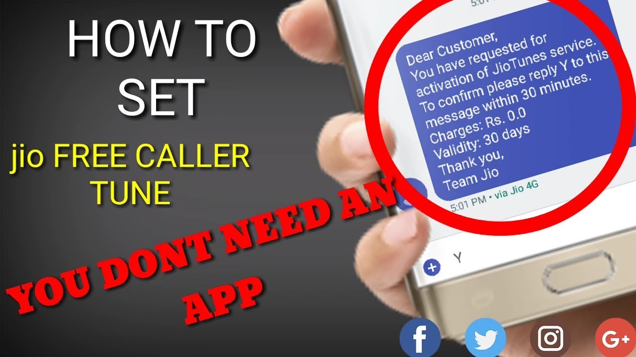 How to set jio free caller tune you don't need