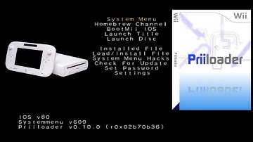 Installing Priiloader for the first time on my Wii U!
