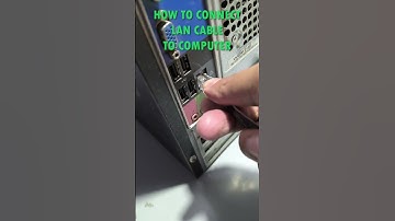 How to Connect LAN Cable to Computer #computernetworking