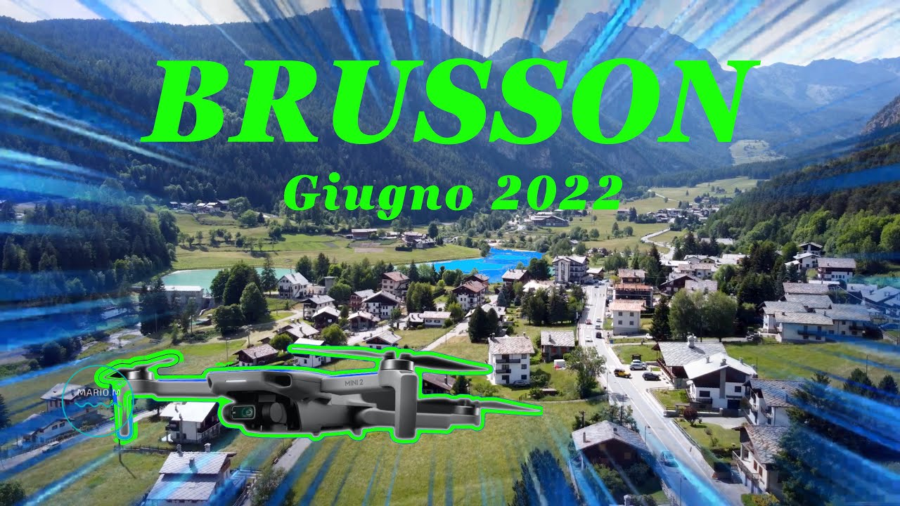 Brusson (Ao) visto dal drone