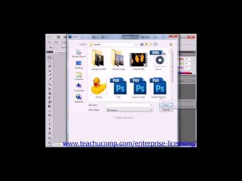 Photoshop CS6 Tutorial Opening Images Adobe Training