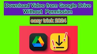 how to download google drive video without download option easy trick