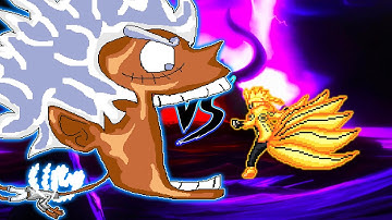 👺TC LUFFY BUFFED OP VS NARUTO RIKUDOU OP IN JUMP FORCE MUGEN