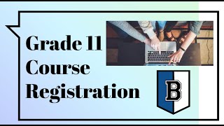 ESBCHS 2025/26 Grade 11 Course Registration