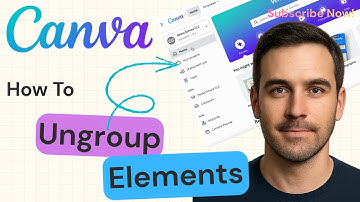 How to Ungroup Elements in Canva | Canva Tutorial 2025