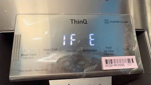 Lg fridge 1F E error code after ice maker fan motor was replaced|lg fridge 1F e error code fixed