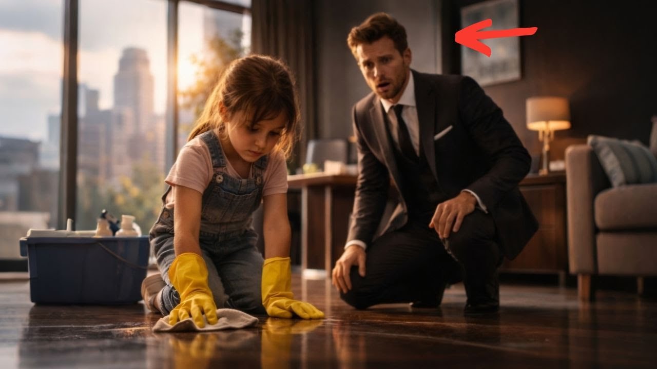Uma Garotinha Limpava o Escritório de um Milionário — E Ele Ficou CHOCADO ao Descobrir o Motivo...