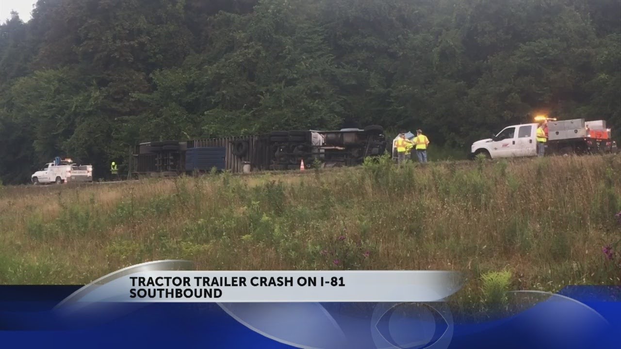 Interstate 81 southbound lanes back open after tractor-trailer crash in ...
