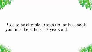 How Old Do You Have to Be to Sign Up for Facebook Account FB Tips 12