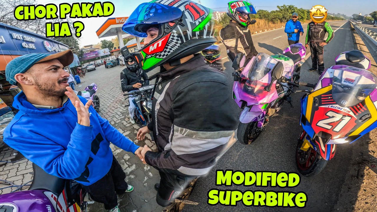 Crazy Ride With Modified Zx10r 🤩V3boss Ne Chor Pakad Lia 😮