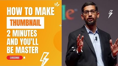 Make YouTube thumbnail in less than 2 minutes from phone//Be a master of thumbnail