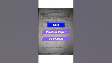 Sslc Mathematics English Medium Practise Paper #exam #karnataka #education #sslc #bangalore