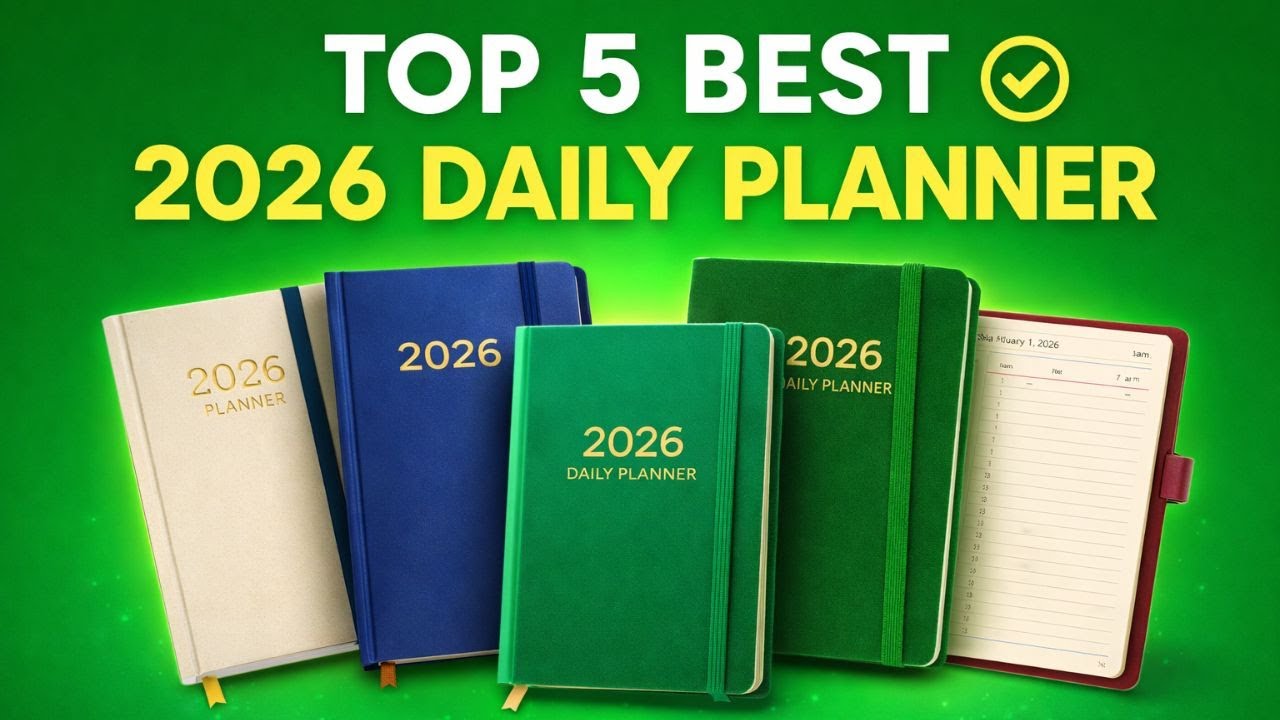 Top 5 Best 2026 Daily Planner | Stay Organized & Productive All Year