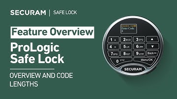 SECURAM ProLogic Safe Lock - Overview & Code Lengths