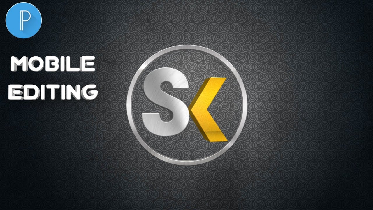 SK professional logo design (pixelLab) begin Creator| new editing video 2021